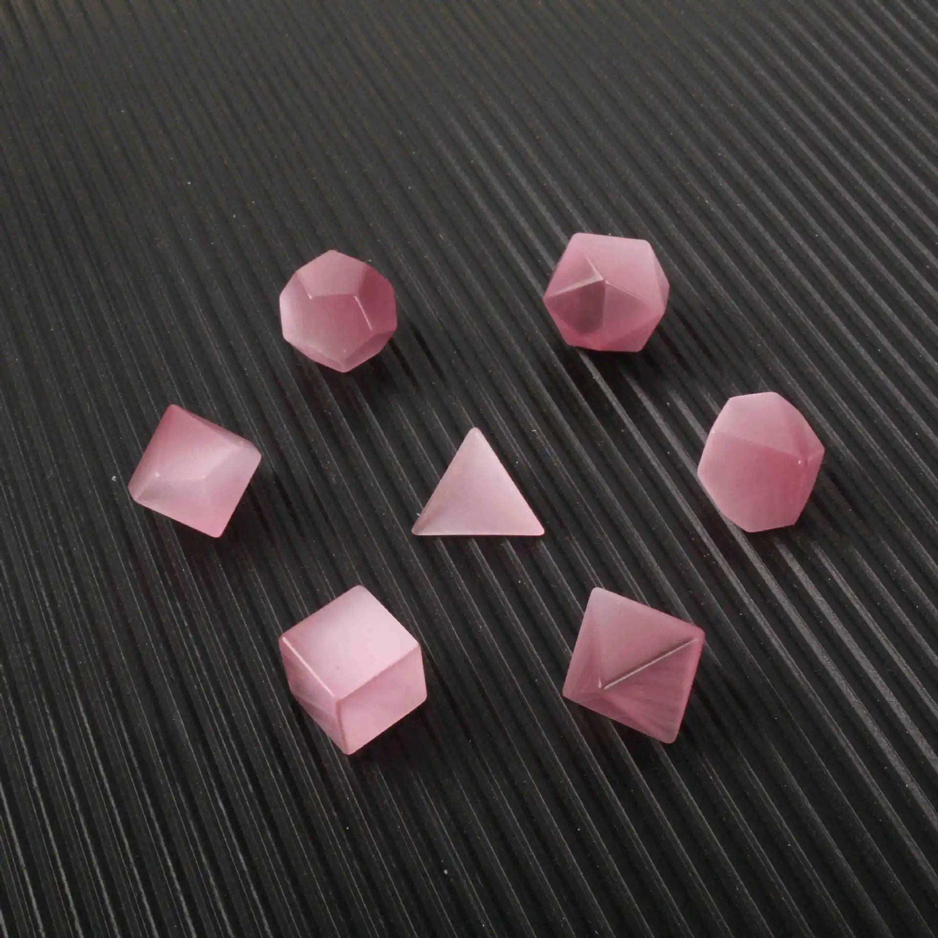 DIY Natural Gemstone Dice Ice Cube Rose Cat Eye White Crystal Stone for Sale