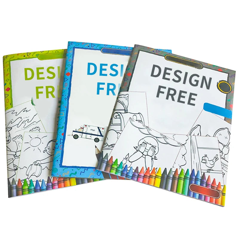 Children's Picture Book Coloring Book and Educational Coloring and Drawing Books Printed Saddle Stitching Workbook