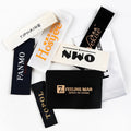 Hot Cut Single Cheap Price Free Sample Wholesale Custom Bags Gift Shoes Gold Print Garment Clothing Double-sided Washable Label