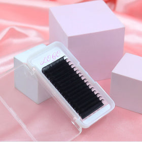 Individual Matte Black Eyelash Extension Trays Vendor 0.03 Lash Extension Wholesale Volume Eyelash Extension Supplies