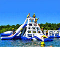 HUAYUE Floating Inflatable Water Climbing Tower Toys With Slide/Inflatable Floating Climbing Tower and Slide