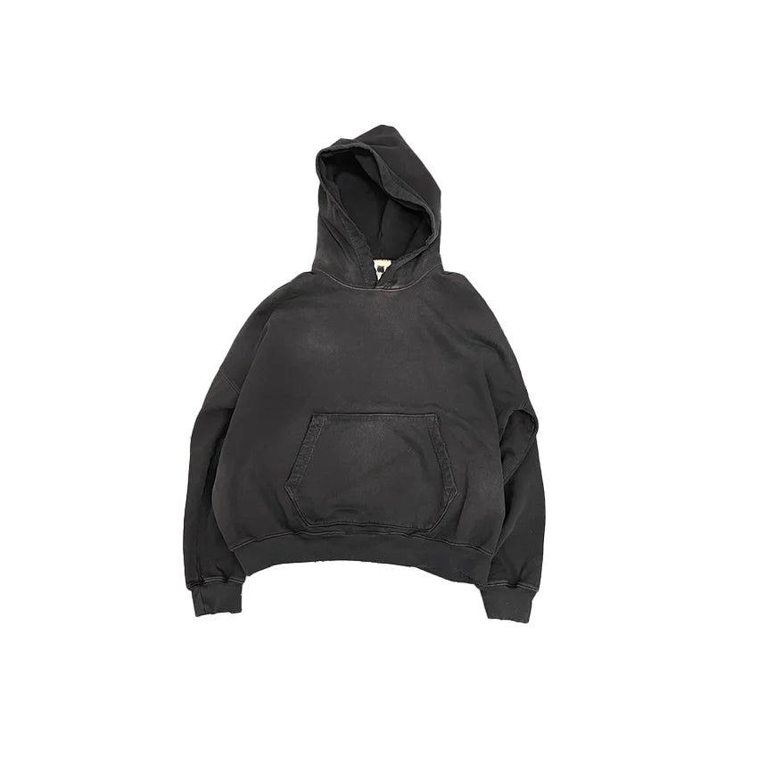 Custom High Quality Blank Vintage Acid Wash Sublimation 100% Cotton Oversized Distressed Acid Wash Sun Faded Hoodie for Men