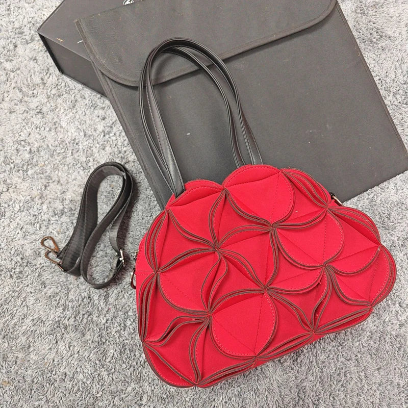 Floral Handbag Women's Simple Single Shoulder Crossbody Bag Tote Bag