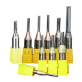 Customizable OEM Two-Flute Straight End Mill CNC Router Bits Cutter Tungsten Carbide Coated 55HRC 10MM Cutting Edge Metal Wood