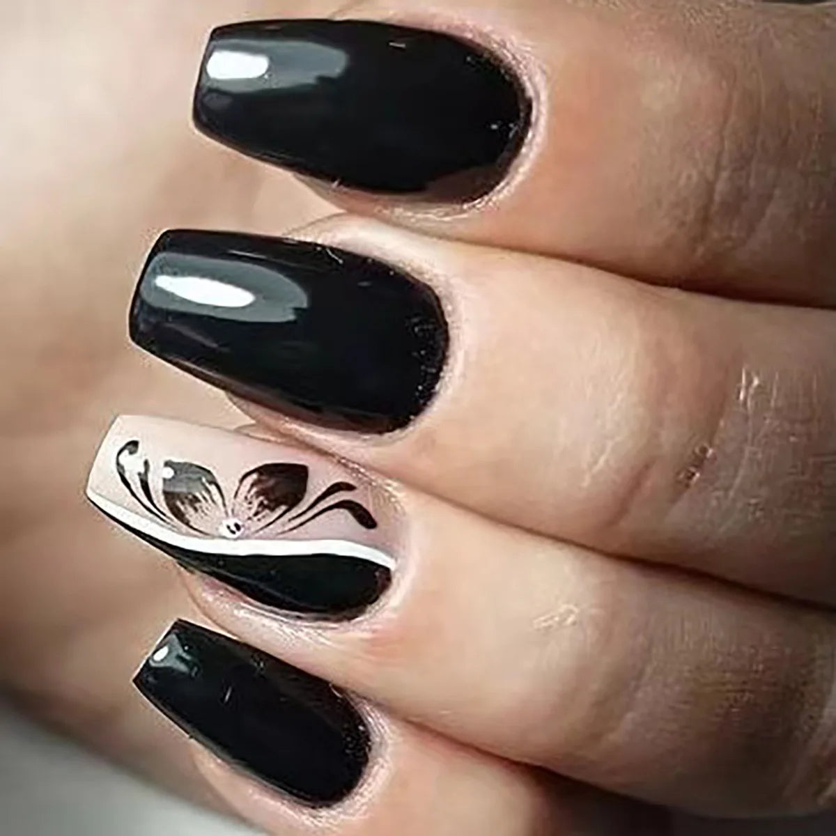 New Custom Design Luxury Personality Ballerina Shape Finger Nails Full Cover Artificial Art Acrylic ABS Press on Nails Tips
