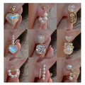 2023 New Light Luxury Gold Plated Accessories Gentle Butterfly Heart Earrings Premium Temperament Pearl Earrings Gifts for Women
