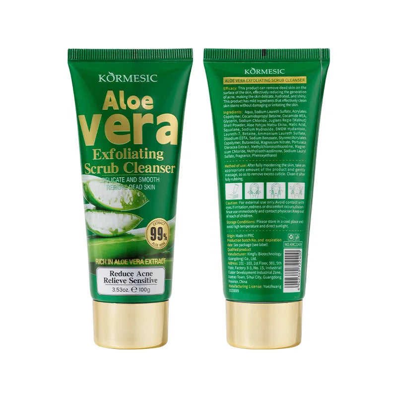 KORMESIC Private Label OEM Hot Selling Private Label Moisturizing Gentle Cleansing Foaming Face Wash Exfoliating Scrub Cleanser
