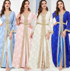 Women's Hot Selling Monsoon Bring Hijab Abaya Muslim Dress Long Sleeve Maxi Dress for Muslim 2023 Women's Hot Selling Mon