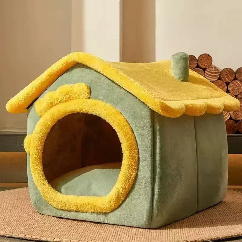 Hot Sale Dogs and Cats House Nest Winter Warm Small Dogs Pet Removable Washable Cat Kennel Bed
