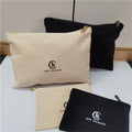 Chuanghua Wholesale Canvas Zipper Pouch Custom Cosmetic Bag Best Friend Gift Bridesmaid Gift Makeup Brush Bag With Gold Zipper