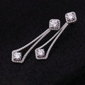 Fine Jewelry New Artificial 18k Gold Cvd Man Made Moissanite Diamond  Earrings