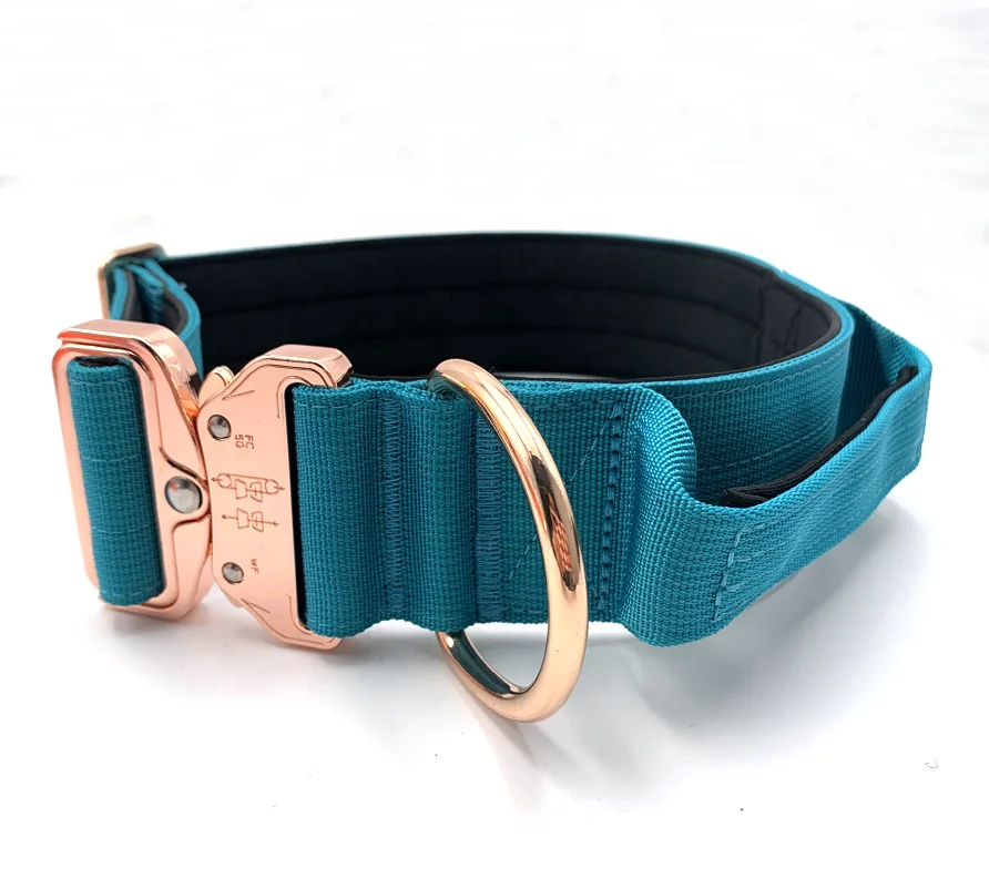 Hot Selling Product Rose Metal Buckle Portable Nylon Pet Collar Dog