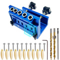 Professional Woodworking Jig - 5-Hole Design for Fast & Accurate Angled Drilling