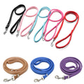 Hot - Selling Small Dog Pet Leash PU Round Cat Leash Outdoor Dog Walking Leash Pet Supplies