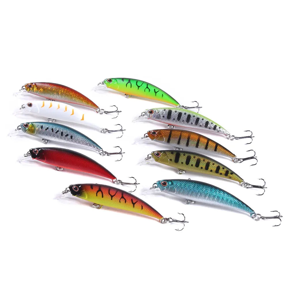 Quality Plastic Hard Fishing Lure Swim Vocalize Sinking Minnow False Fishing Lure