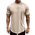 Men's Formal Print O-Neck Cotton T-Shirts Customizable 100% Cotton Jersey Top Short Sleeve Oversized Crop Length OEM Service