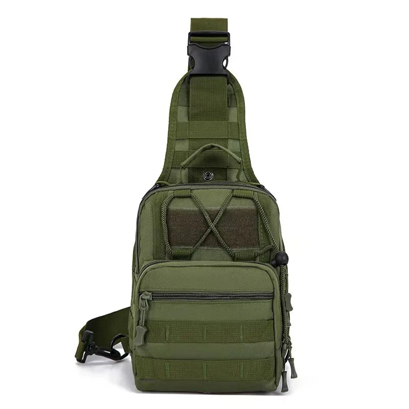 Tactical Chest Bag Made of Oxford Fabric Water-resistant Suitable for Climbing and Commuting Cross-body Bag Factory Wholesale