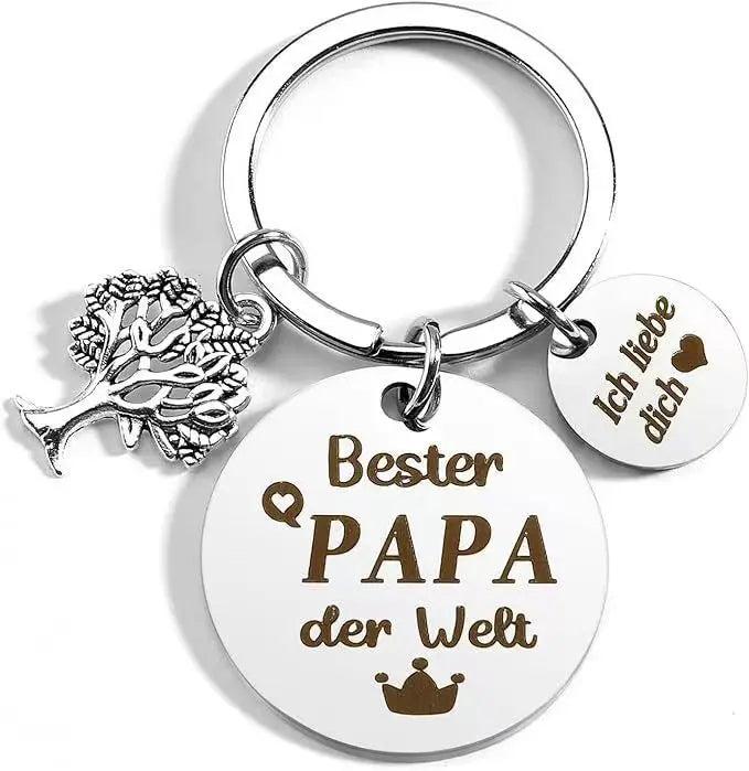 Stainless Steel Alloy Family Father's Day Birthday Gift Custom Metal KeyChain Best Papa Gifts Key Rings Key Chains