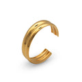 Chris April in Stock 316L Stainless Steel PVD Gold Plated Water-proof Bangle Cuff Bracelet