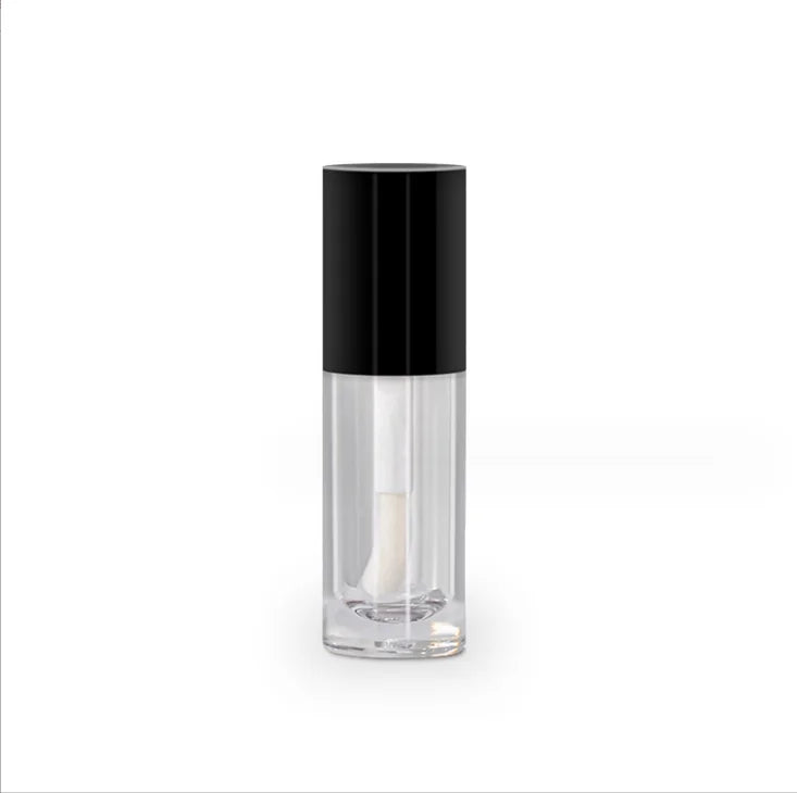 6ml Classic Round Lip Gloss Tube Thick-Walled Glazed Stock in Black White Pink-for Shampoo Blush Toothpaste Eye Shadow Packaging