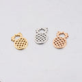 Hot Selling Mirror Stainless Steel Hollow Pineapple DIY Non Fading Customizable Pendant Accessories