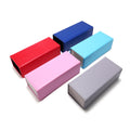 Qmoon New Leather Pressure-resistant Folding Glasses Box Fashion Sunglasses Storage Box Silk Screen logo