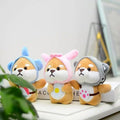 11cm Shiba Inu Plush Doll Dog Plush Keychains Toys Purse Bag Charm Decor Pendant Stuffed Animal Plushie Cute Dog Puppy Keychain