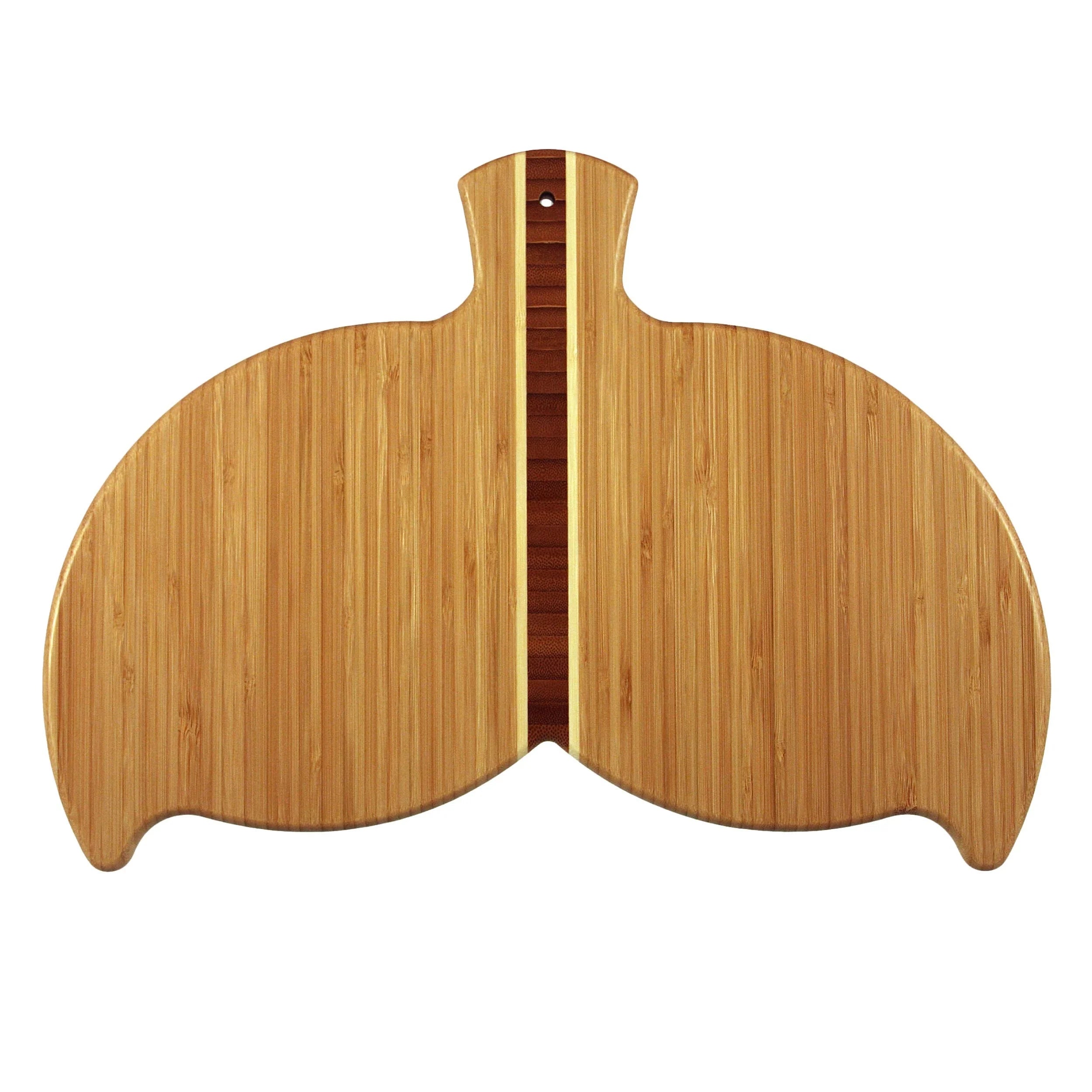 Best Seller Whale Tail Shaped Bamboo Serving and Cutting Board