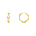 LOZRUNVE Fashion Jewelry Wholesale Custom Miami Small Chain Link Huggie Hoop Earring 925 Sterling Silver