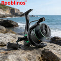 [Germany Stock] Rooblinos RF Left Hand Aluminum 4+1BB Spinning Fishing Reel 5.2:1 Gear Ratio