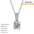 Classic Fashionable European-style 925 Silver Bull Head 1ct Moissanite Pendant Necklace for Women Live-stream Best Selle