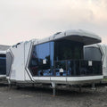 Cheap price two bedroom tiny camping house prefab villa houses prefabricated home for outdoor hotel