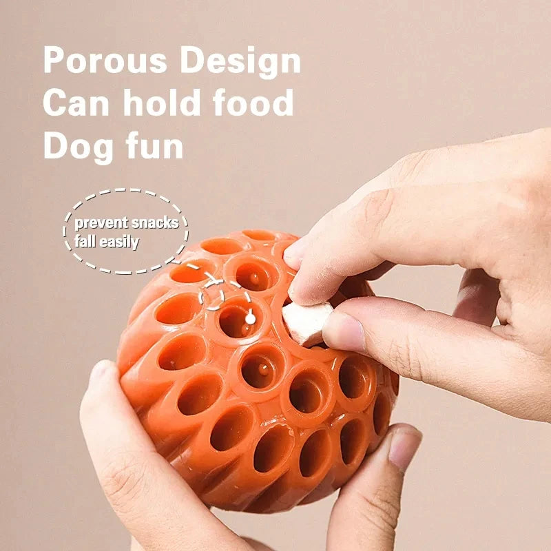 TPR Pet Leaking Ball Toy Solid Bite Resistant Dog Molar Toy Food Leaking Ball Pet Feeder Chew Toys for Large Dogs
