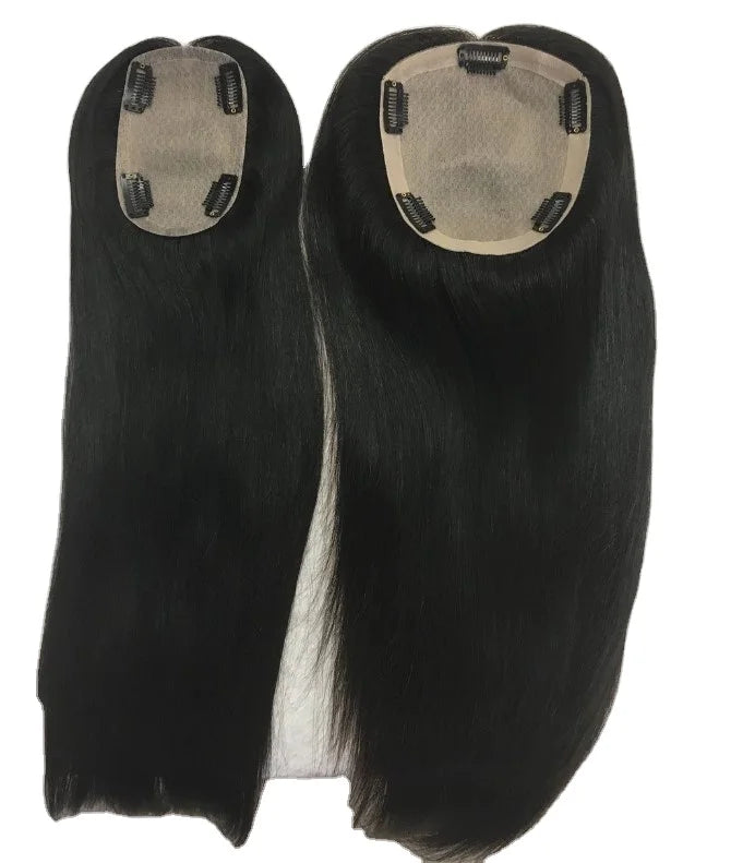 Fast Shipping Wholesale 100% Real Virgin Brazilian Human Hair Topper Virgin Human Hair Toupee