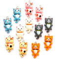 Resin Cat Charms Animal Pendant for Women Handmade DIY Making Earrings Necklace Pendants Party Jewelry Making 29*15mm W255