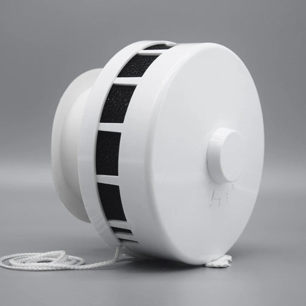 Hvac Systems Parts Factory Price Round Vppr Plastic Pull Rope Exhaust Fan White air Vent for Ventilation Grill