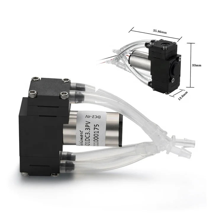 3V Brush Motor DC Micro VOC Air Sample Laboratory Diaphragm Pump Mini Electric Suction Vacuum Air Pump