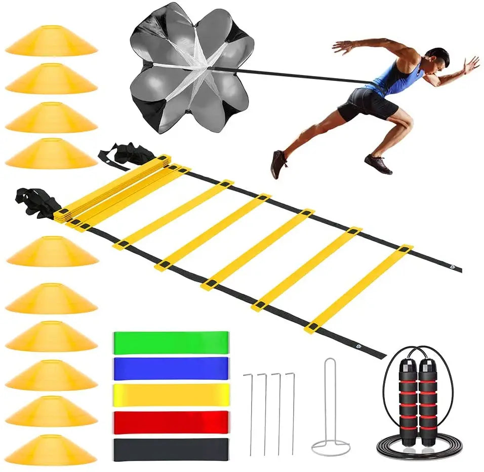 High Quality Agility Ladder Hurdles Training Cones Drag Parachute for Exercise Equipment