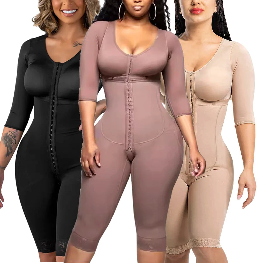 Seamless High Compression Tummy Tucker Waist Trainer Shapers Slimming Girdle Cosets Full Body Colombian Fajas Shapewear Bodysuit