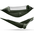 Hot Sales  Portable Large Camping Hammock with Mosquito Net Outdoor Parachute Ultralight Hanging Hammocks Tree Straps Swing Bed