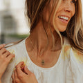 EManco Pattern Necklace Carving Heartbeat Cross Love Necklace Custom Gold Choker Square Pendant 316L Stainless Steel Jewelry