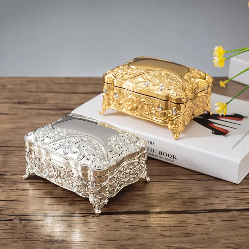 New Metal Jewelry Box Flower Birthday Customized Jewelry Box Wholesale Custom Jewelry Boxes with logo Packaging