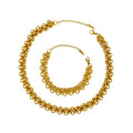 Vintage Stainless Steel Gold Plated Chain Necklace Bracelet Jewelry Set for Women Light Luxury Gift Set Wholesale