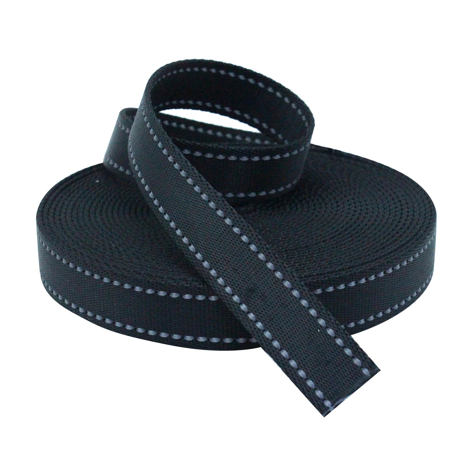New Style Off-the-shelf Product Imitation Nylon Double-sided Reflective Silk Ribbon Band Webbing Imitation Nylon for Pets