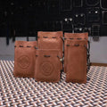 Custom Package Box Real Leather Jewelry Packaging Bag Customized Other Size Beam Packaging Custom Logo