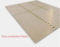 Commercial Building Customized Logo Printing Temporary Cardboard Floor Protection Paper for Painting Spill Over Spray