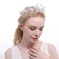 Bridal Wedding Hair Crown Tiaras Hair Accessories Gold Crystal Rhinestone Butterfly Flower Crown Fashion Trendy Elegant