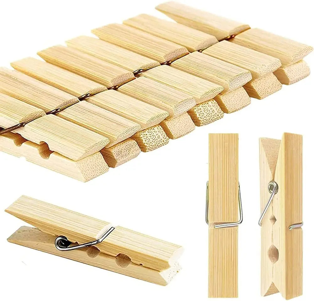 Hot Selling Household Goods Drying Clothes Windproof Wooden Clamps