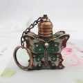 Perfume Bottle Key Holders Vintage Cute Style butterfly Shape 3ml Essential Oil Bottle with Key Chain
