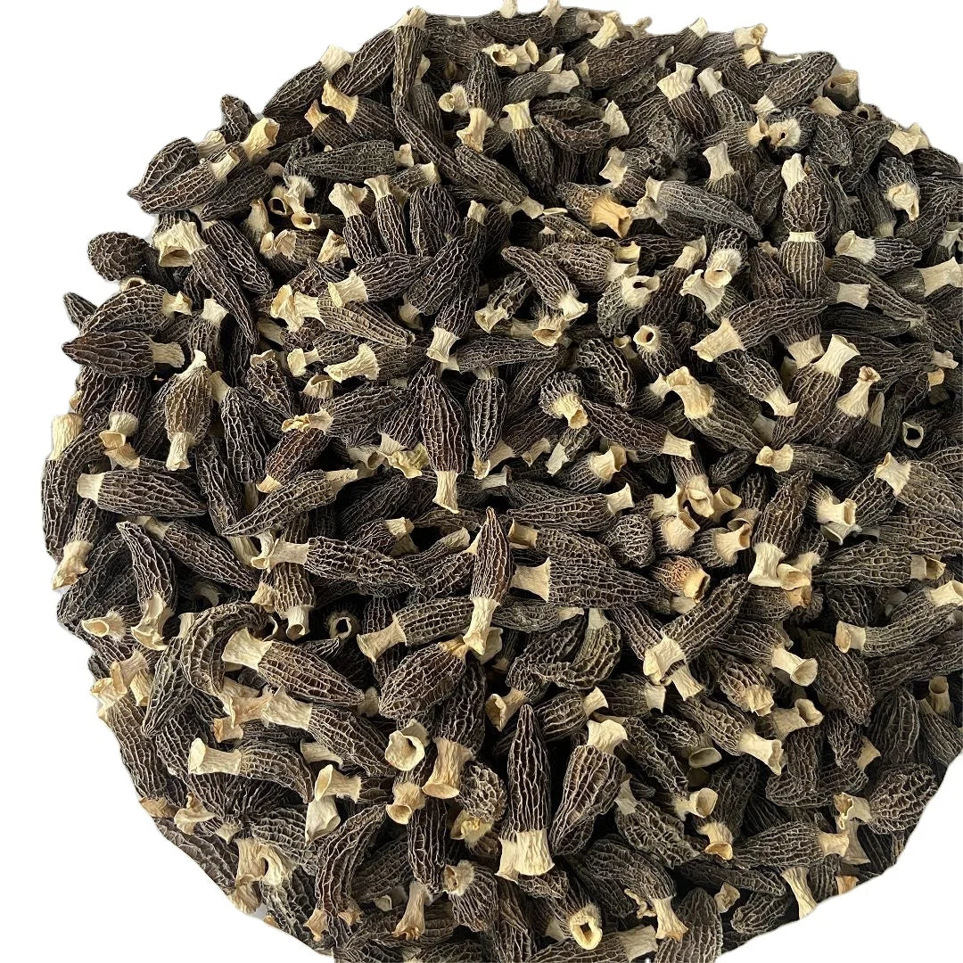 3-10cm Dried Edible Mushroom Yunnan Morchella Mushroom New Product First Crop Cutting Handle Black Morchella Mushroom